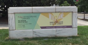 The Folger Shakespeare Library exhibit on William Shakespeare and Jane Austen