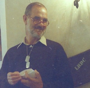 British actor Gary Raymond, star of The Rat Patrol, in 2001 at the Long Range Desert Convention 